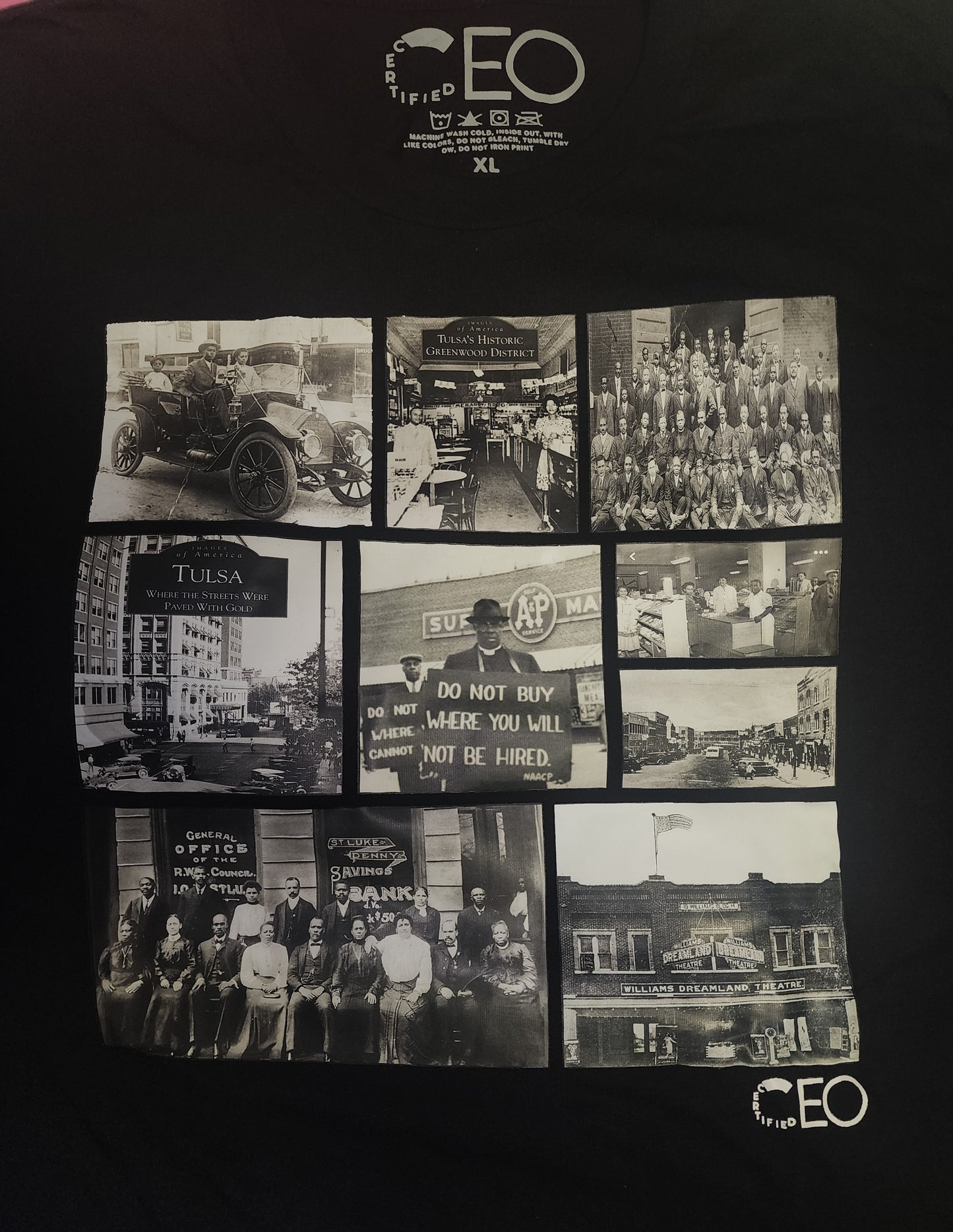 Certified CEO Clothing Black Wall Street T-Shirt
